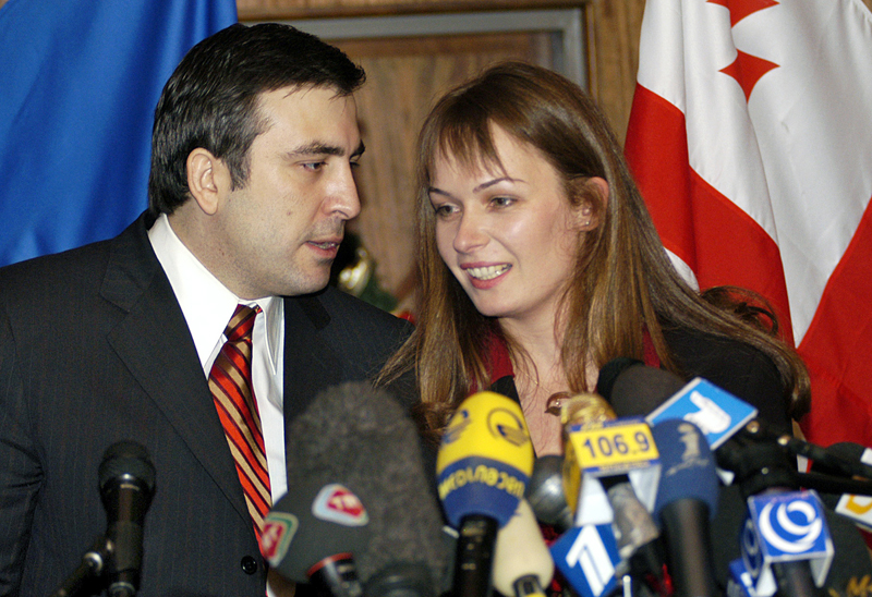 Михаил Саакашвили и его супруга Сандра