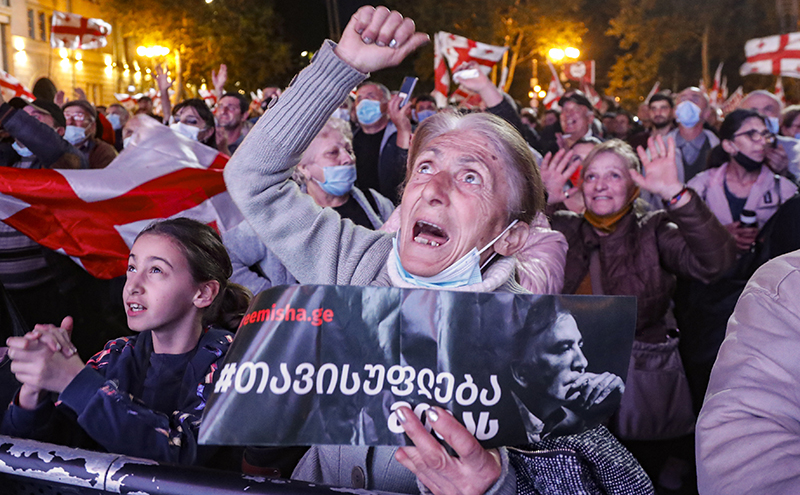Митинг сторонников Михаила Саакашвили