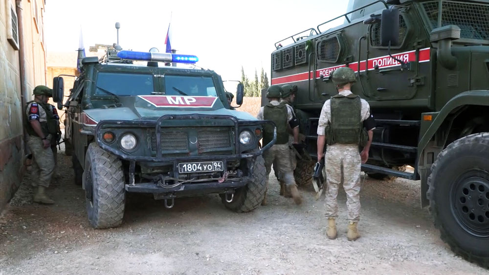 Патруль военной полиции России в Сирии 