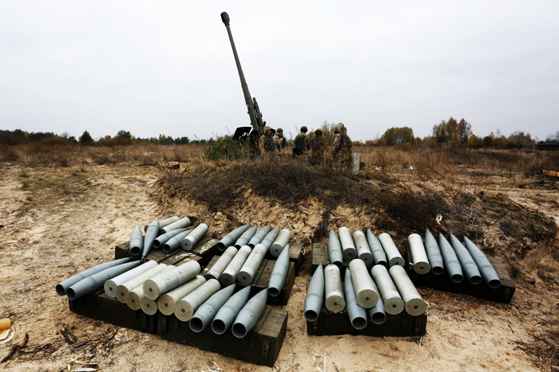 Украинские артиллеристы