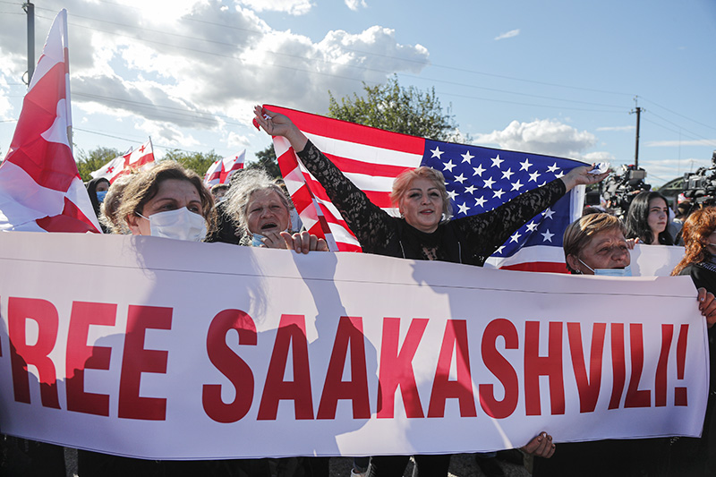 Митинг сторонников Михаила Саакашвили