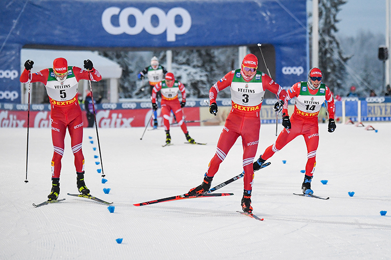 Российские лыжники на этапе Кубка мира в Финляндии