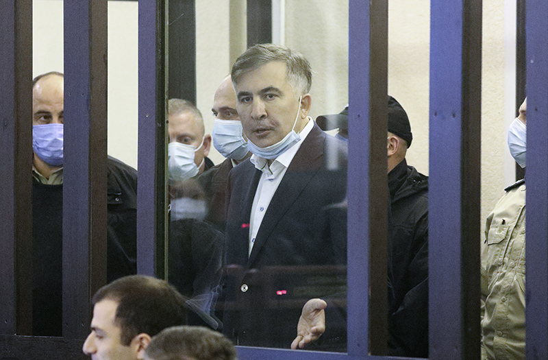 Заседание суда по делу экс-президента Грузии Саакашвили в Тбилиси