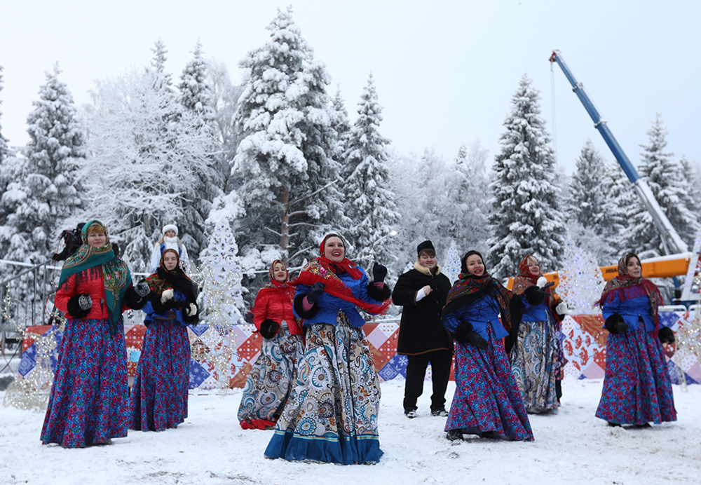 Рубка главной новогодней елки страны на территории городского округа Щелково