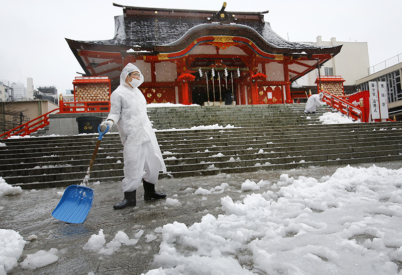 Снегопад в Япони