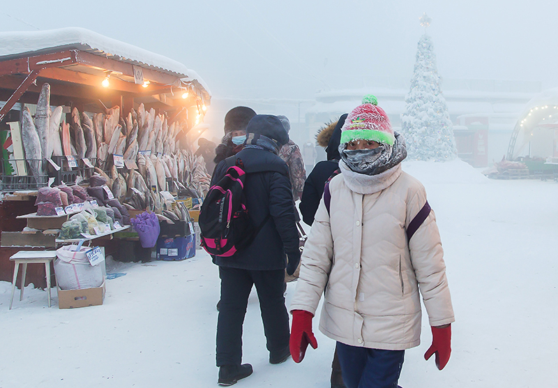 Зима в Якутске