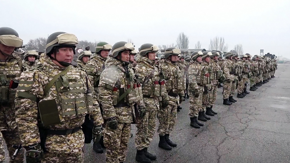Миротворческие силы ОДКБ в Казахстане
