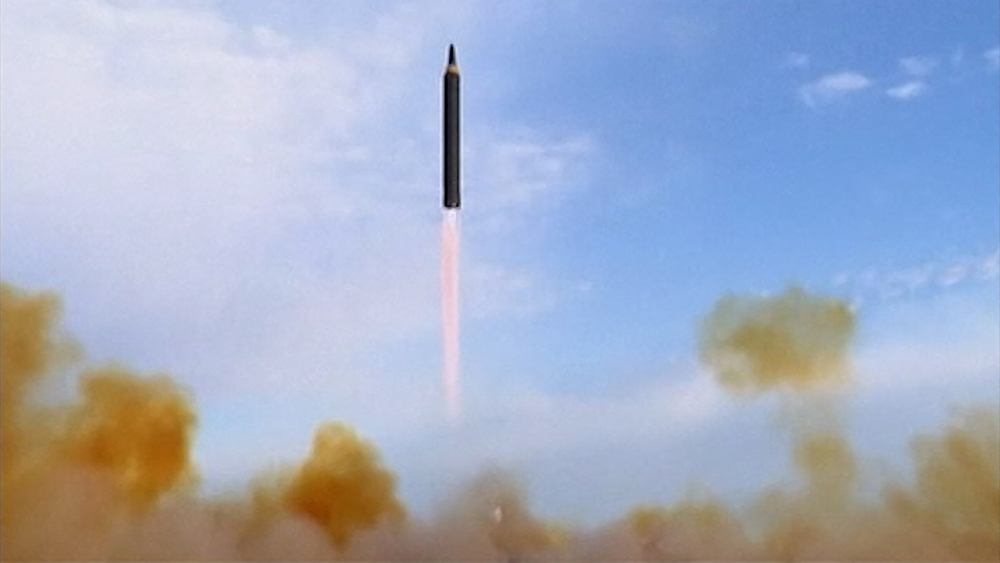 Запуск ракеты КНДР