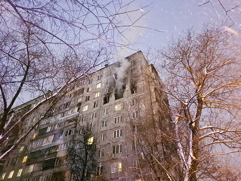 Пожар в жилом доме