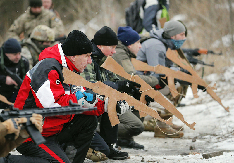 Военные учения войск территориальной обороны Украины
