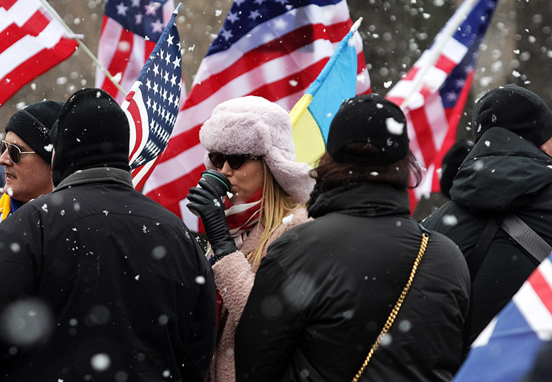 Митинг в поддержку Киева в Вашингтоне 