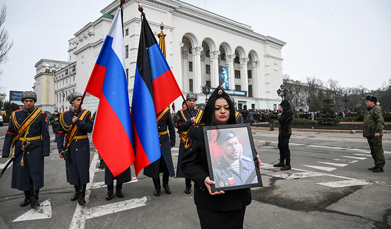 Прощание с Владимиром Жогой ДНР