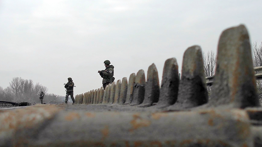 Российские военнослужащие в Донбассе