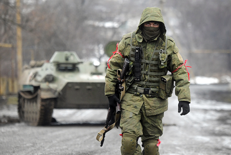 Бойцы Народной милиции в Донбассе