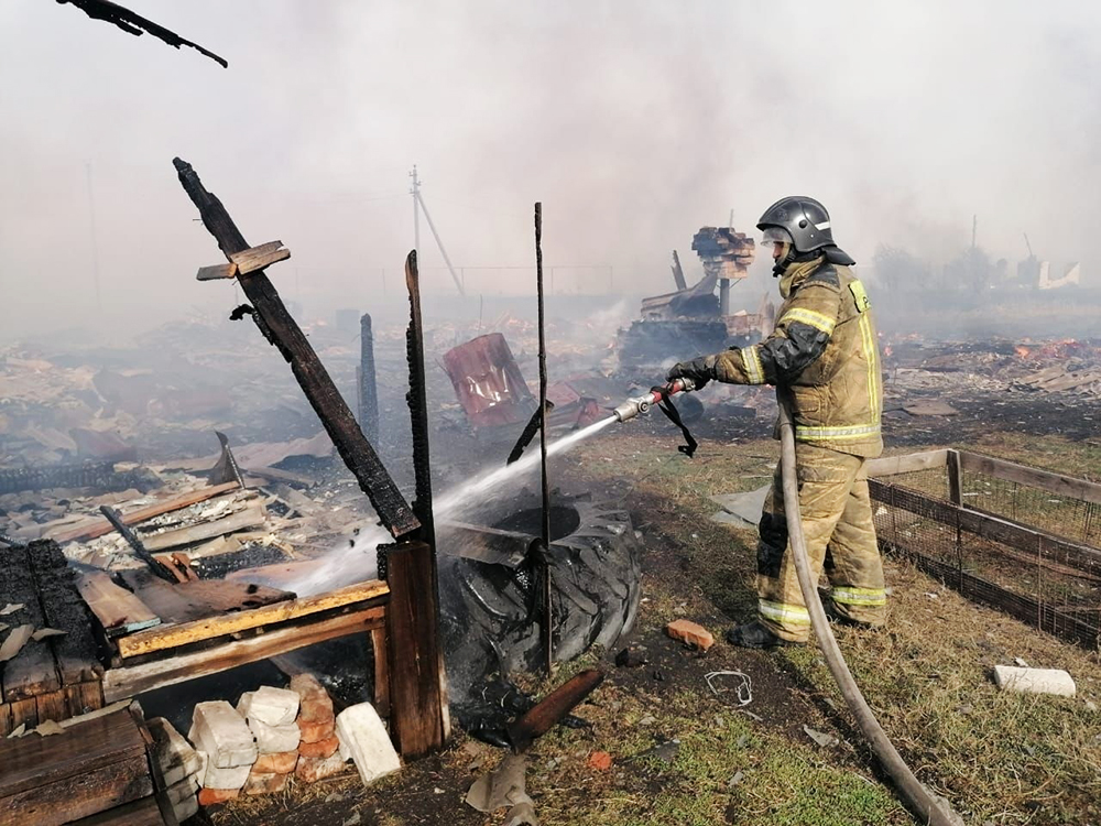 Фото пожара в кургане