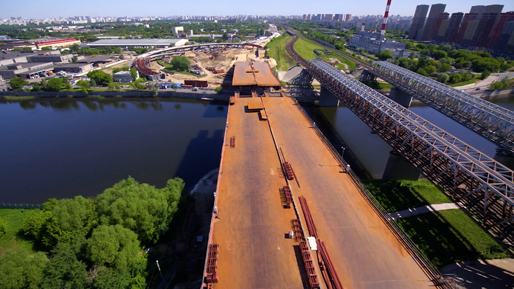 Строительство моста в курьяново