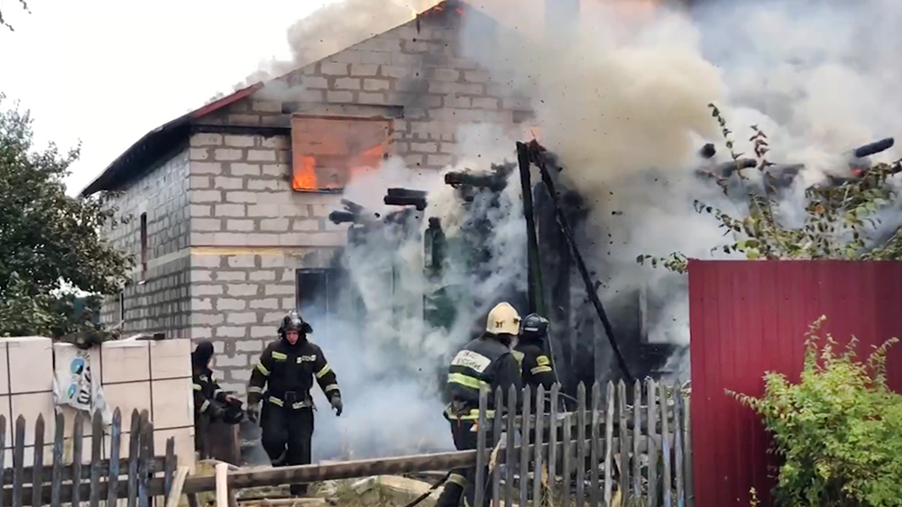 Пожар в следствии ДТП с участием бензовоза