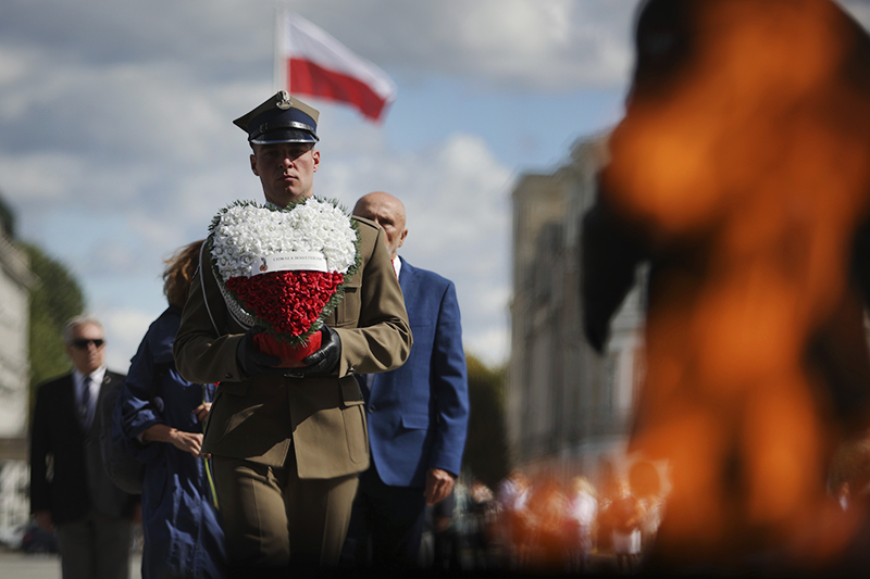 Церемония в Варшаве, посвященная 83-й годовщине начала Второй мировой войны