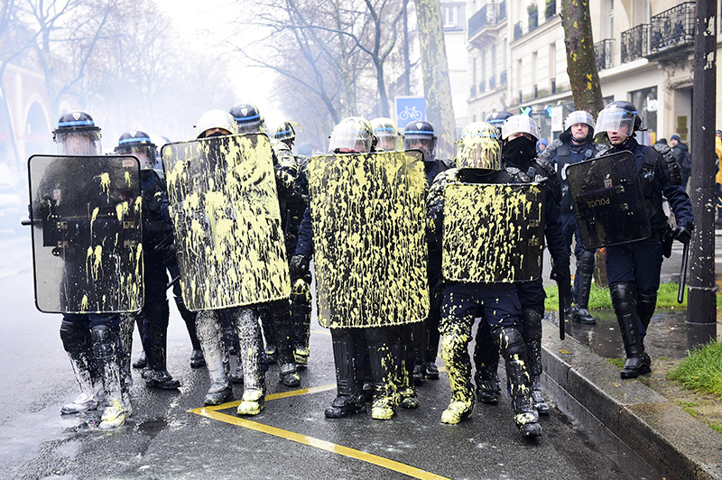 Протесты в Европе