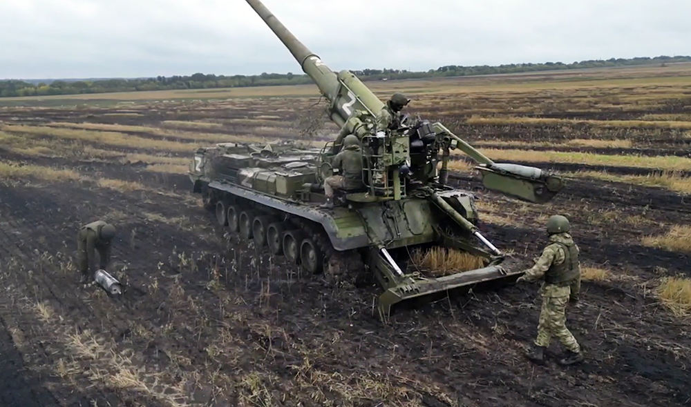 Самоходная артиллерийская установка 2С7М "Малка" ВС россии
