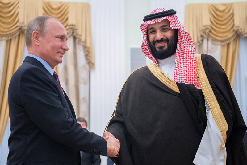Владимир Путин и Мухаммед Бен Сальман Аль Сауд