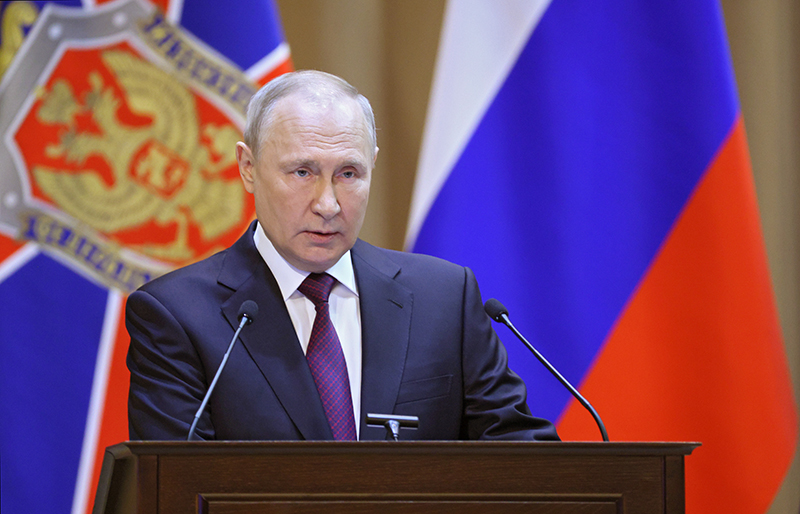 Владимир Путин на заседании коллегии Федеральной службы безопасности