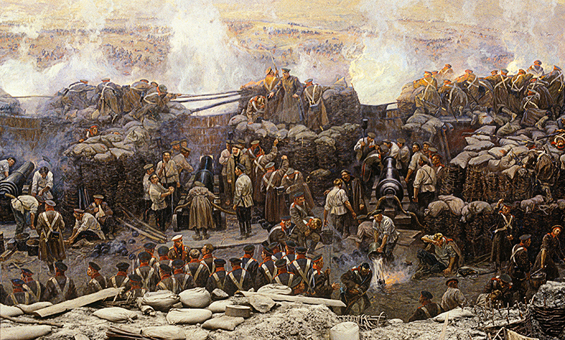 Один из фрагментов панорамы "Оборона Севастополя 1854-1855 гг."