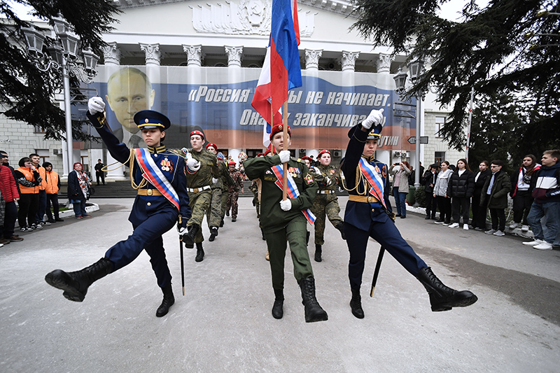 Акция "Крымская весна" в Ялте