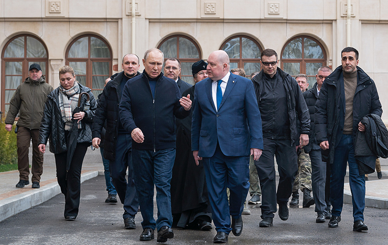Рабочая поездка Владимира Путина в Севастополь