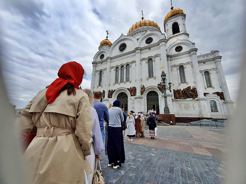 Съемка храма Христа Спасителя