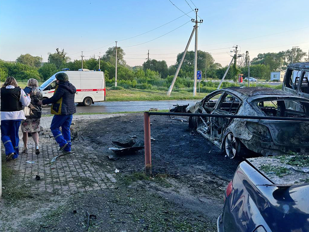 Последствия обстрела со стороны ВСУ