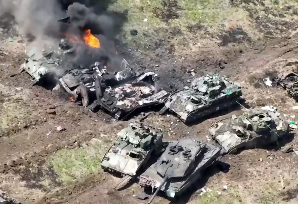 В зоне спецоперации уничтожены ещё три танка Leopard :: Новости :: ТВ Центр
