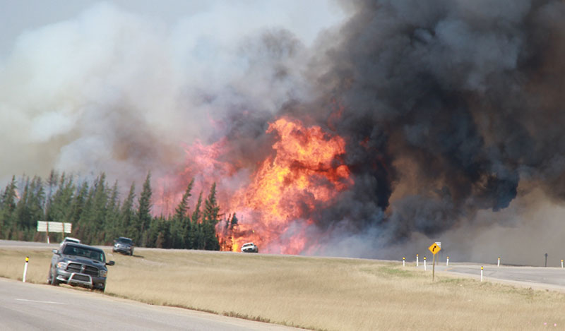 Лесные пожары в Канаде 