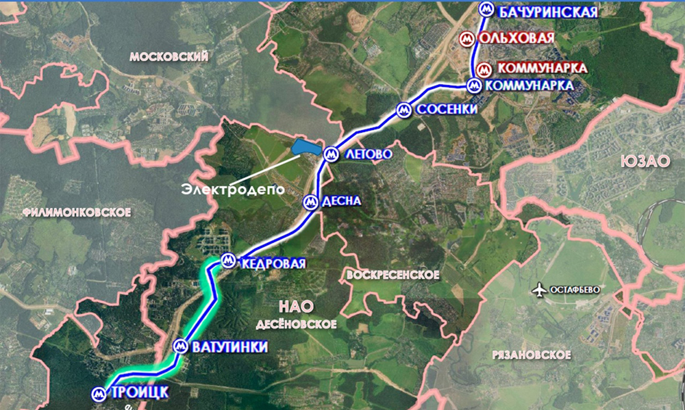 Проект планировки второго участка троицкой линии метро Сергей Собянин утвердил планировку финишного участка Троицкой линии метро :: Нов
