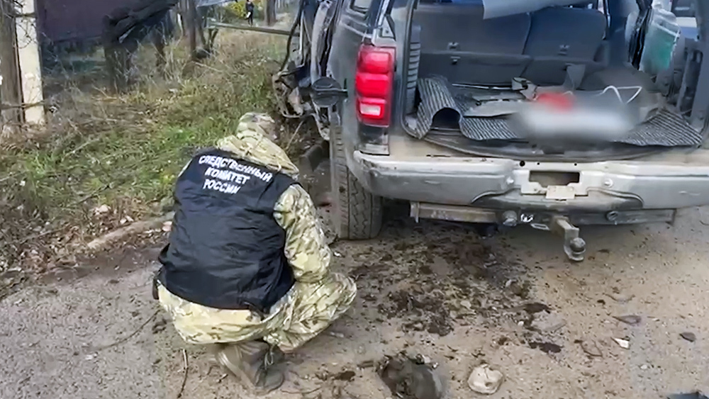 Место гибели депутата Филипоненко в Луганске