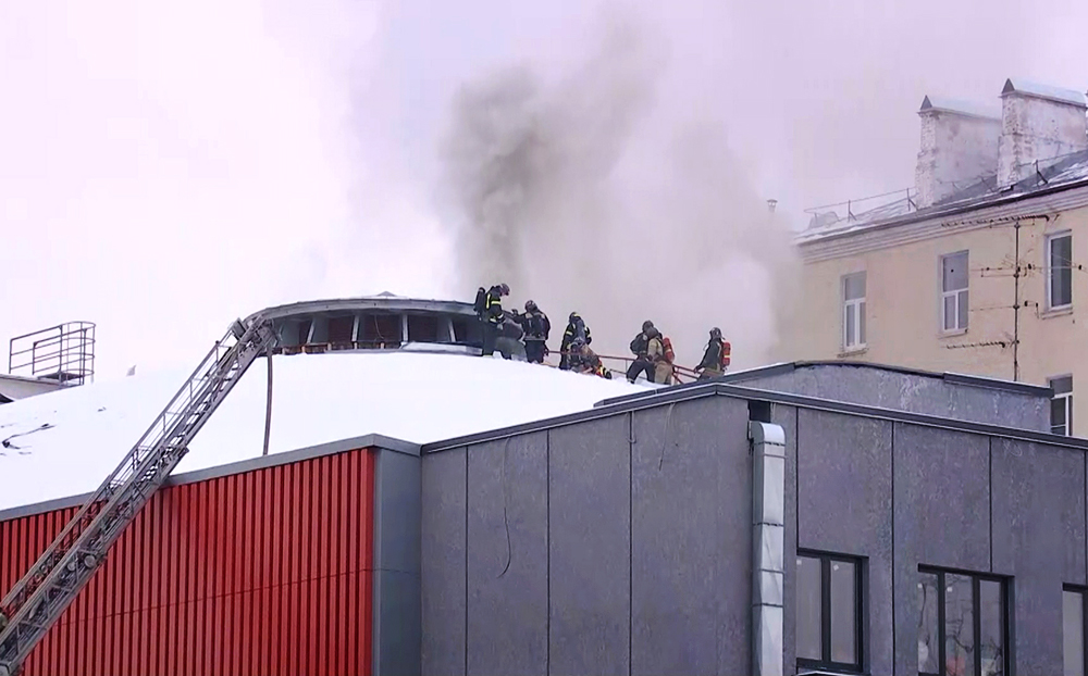 Пожар в Театре Сатиры 