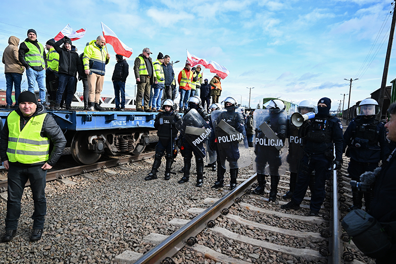 Протесты фермеров в Польше