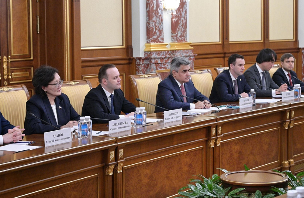Встреча Михаила Мишустина с членами фракции политической партии "Новые люди"