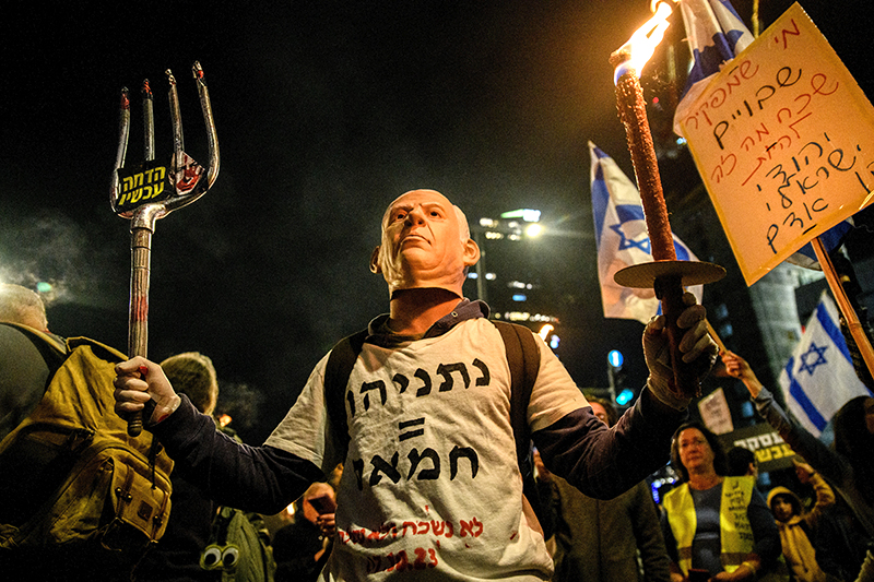 Уличные протесты в Израиле