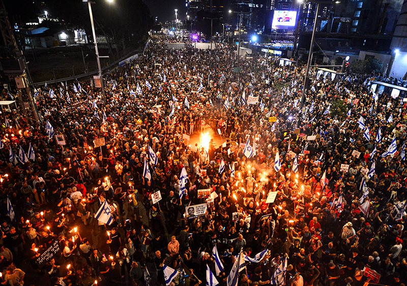 Уличные протесты в Израиле