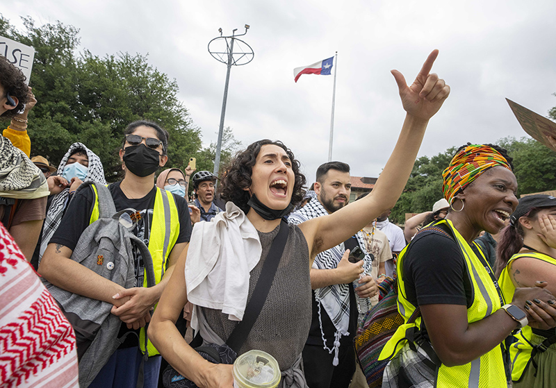 Митинг в поддержку Палестины в США