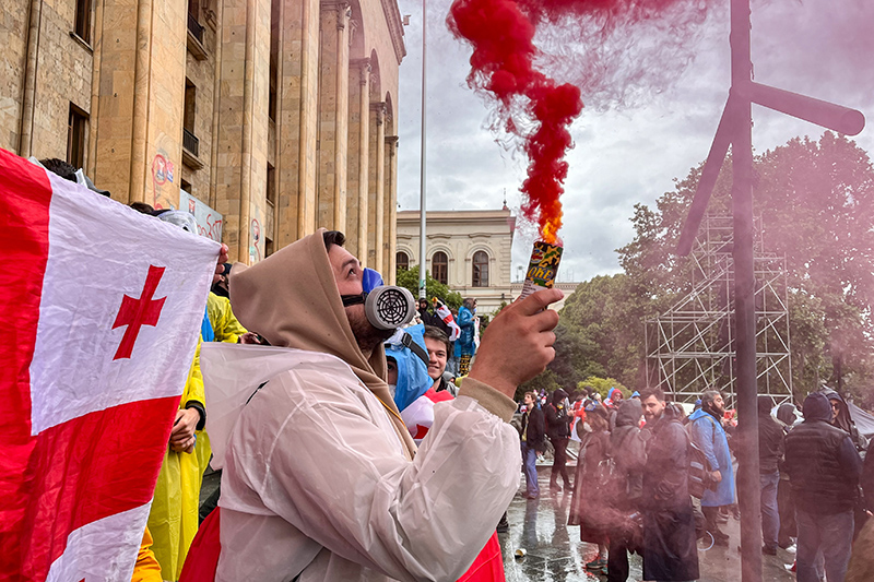 Акция протеста в Тбилиси