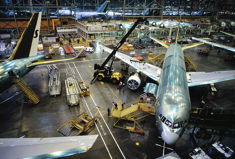 Производство самолетов Boeing