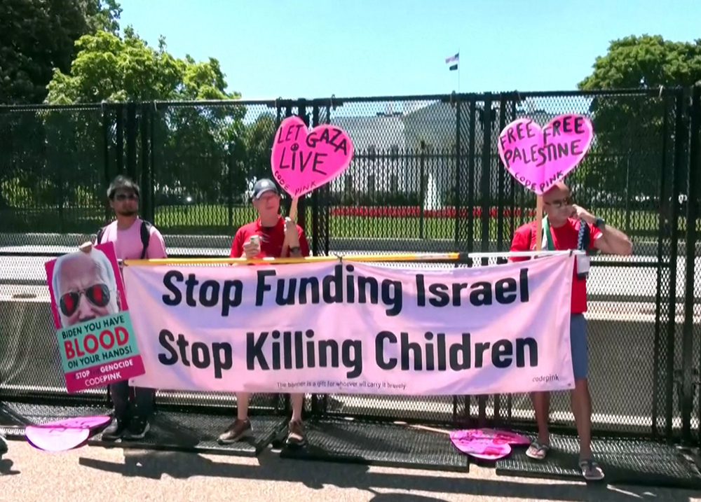 Митинг в поддержку Палестины возле Белого дома