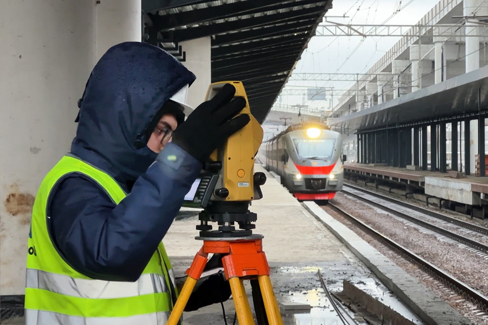 Строительство городского вокзала "Москва-Сити"