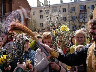 Стол в вербное воскресенье